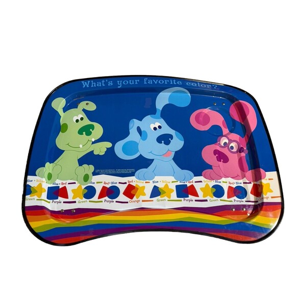 Blues Clues Metal TV 2006 Tray Kidz Trays Cartoon Lap Table Folding Legs - Picture 3 of 8